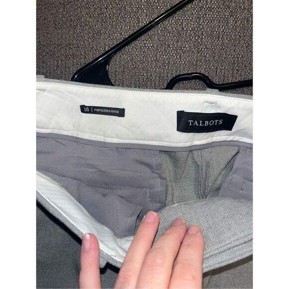 Bundle of 3 Talbots Hampshire Ankle Pants 16 Red plaid gray - Picture 10 of 10